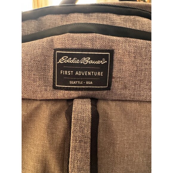 Eddie Bauer First Adventure Gray Backpack Diaper Bag  Multiple Pockets - Picture 9 of 13